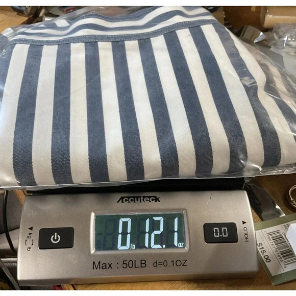 Anthropologie Maeve A Line Striped Midi Skirt Women Sz 4 Coastal Acedemia Preppy - Picture 11 of 11